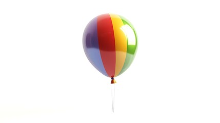 Fototapeta premium rainbow balloon on white background