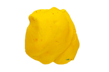 Colorful plasticine clay on white background.