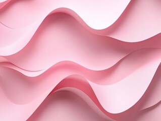 Abstract pink wavy paper background.