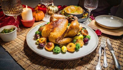 The centerpiece embodies the spirit of giving and sharing.  