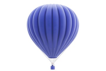 Fototapeta premium periwinkle blue balloon on white background