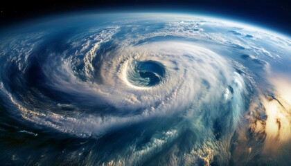 Hurricanes mapped using satellite technology.  