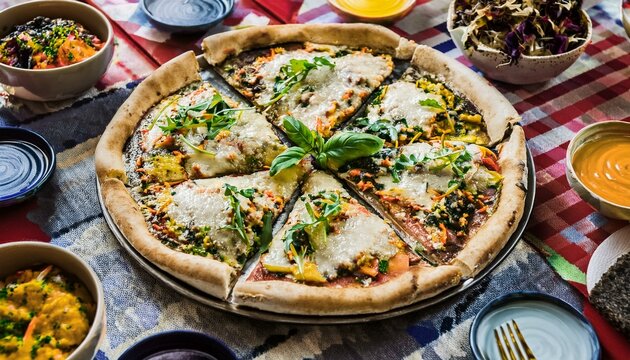 Discover the artistry in pizza toppings.  