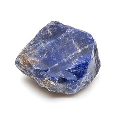 stone sapphire isolated on white