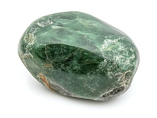 stone emerald isolated on white