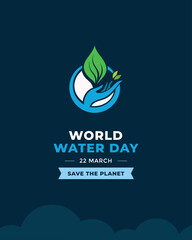 Fototapeta premium World Water Day Banner 