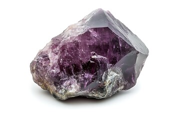 stone alexandrite isolated on white