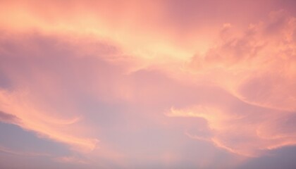 Fototapeta premium serene sky at dawn with soft pink and blue gradients