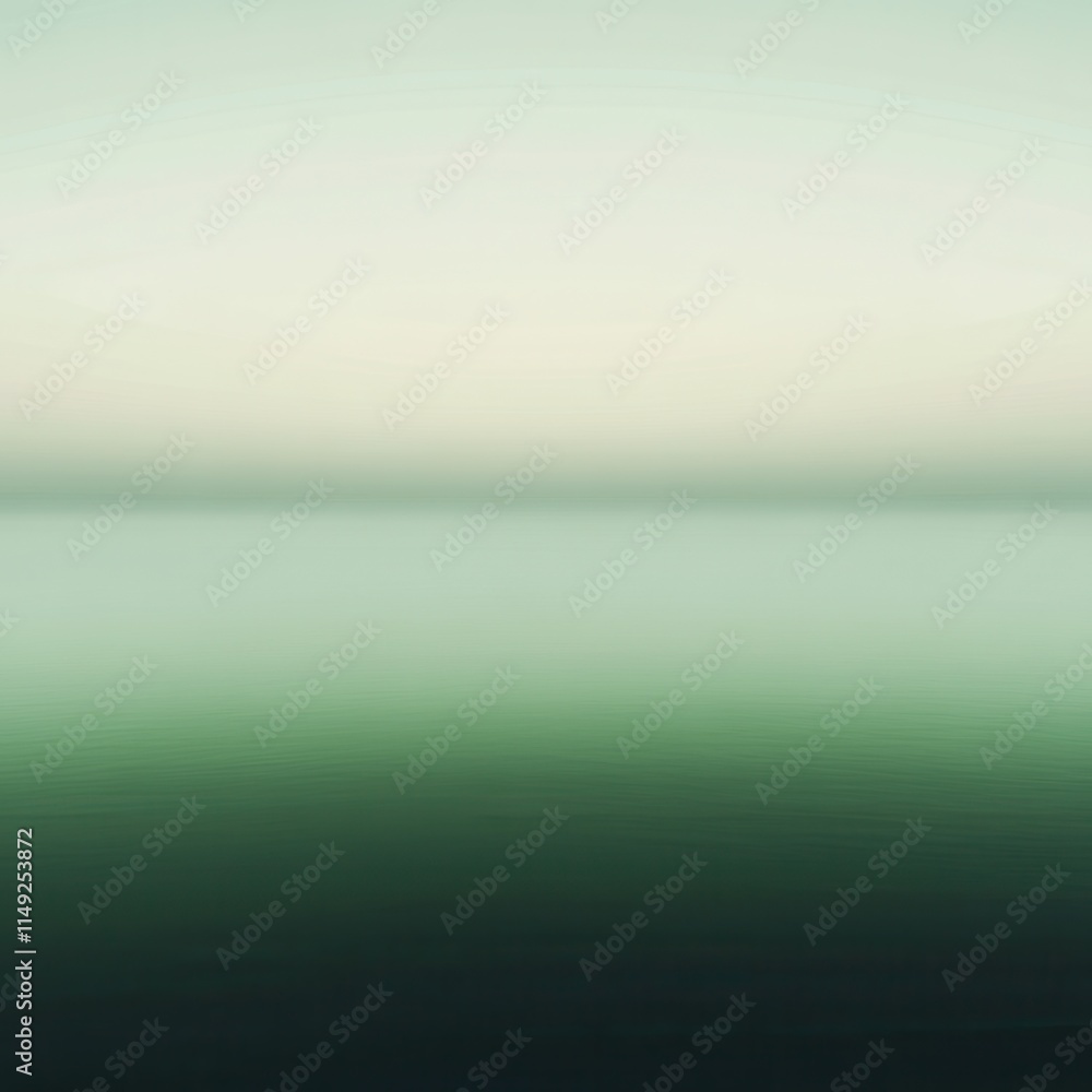 Poster serene green gradient abstract background image of calm waters and sky, perfect for website design, 