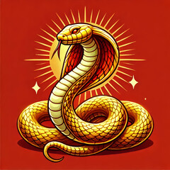 Fototapeta premium Ano chinês da serpente