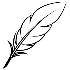Obraz premium Free Feather Illustration SVG for Creative Use