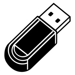 usb flash drive isolated