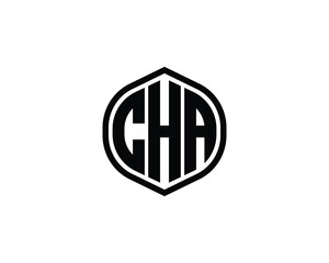 CHA logo design vector template. CHA
