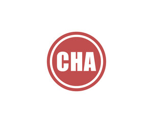 CHA logo design vector template. CHA