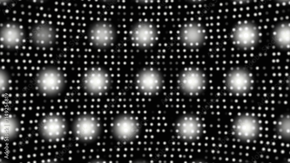 Poster abstract technology big data digital background. space background of circles and planets halftone ef