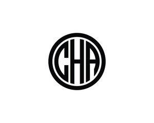 CHA logo design vector template. CHA