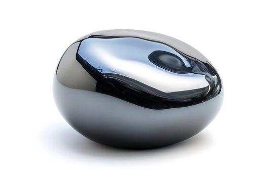 stone hematite isolated on white