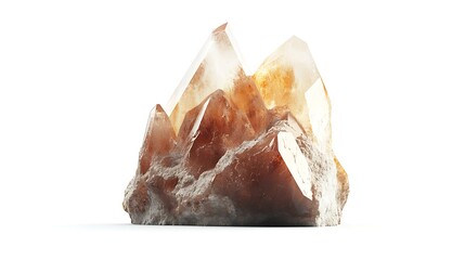 stone sunstone isolated on white