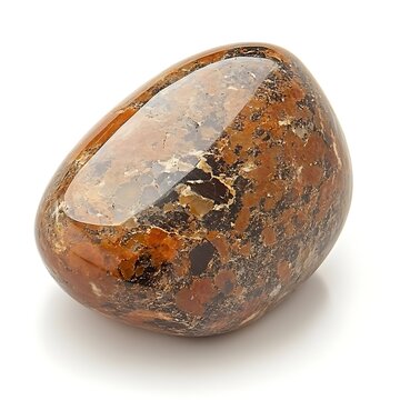 stone andalusite isolated on white