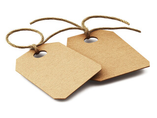 blank tag isolated on white