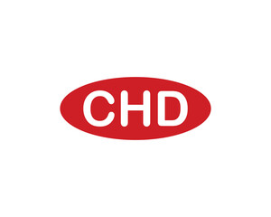 CHD logo design vector template. CHD