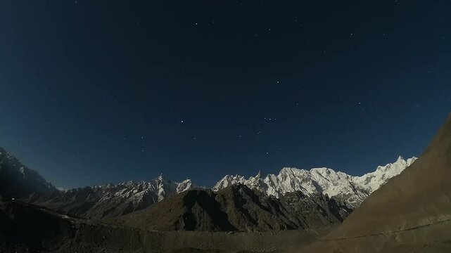 Stunning Timelapse of Naltar Range from Borit Lake, Pakistan