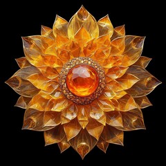 Orange mandala