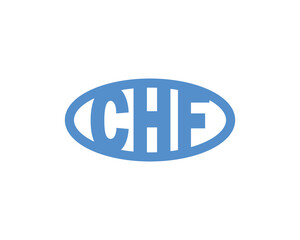 CHF Logo design vector template. CHF