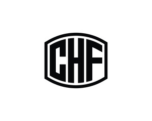 CHF Logo design vector template. CHF