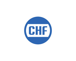 CHF Logo design vector template. CHF