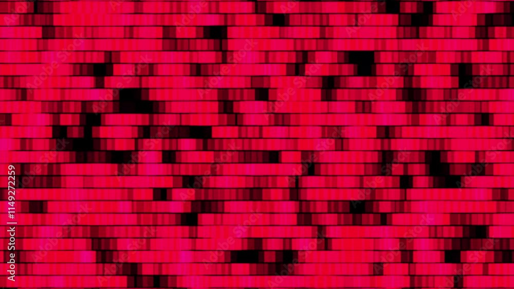 Poster abstract red background with many squares. 3d illustration. 3d rendering. 3d image.