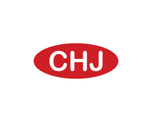 CHJ logo design vector template. CHJ