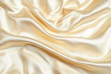 柔らかいクリーム色のシルク生地が織りなす美しいディテール