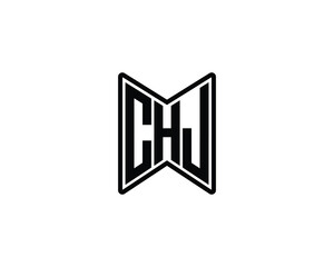 CHJ logo design vector template. CHJ