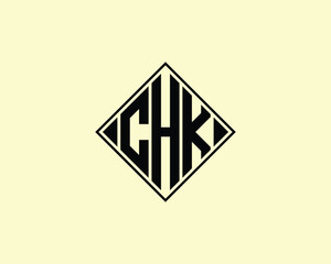 CHK Logo design vector template. CHK