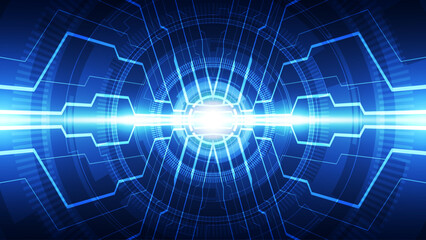 Abstract technology background. Futuristic interface. Vector illustration for your design