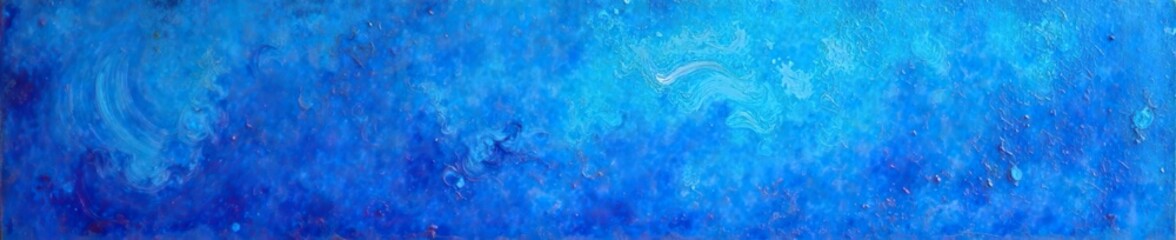 Fototapeta premium Blue Oil Paint Background with Rough Brushwork, texturedsurface, background, rough