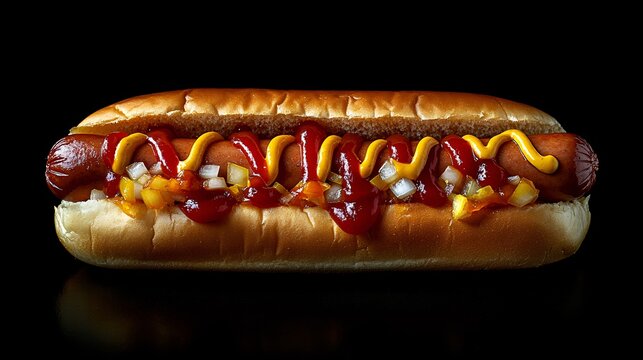 Delicious Juicy hotdog