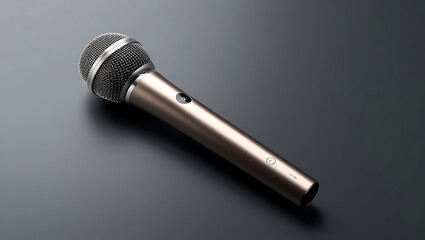 A microphone on a table