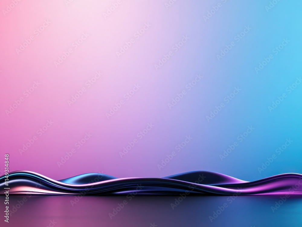 Aufkleber abstract wavy lines in vibrant pink and blue create a dynamic backdrop for modern design and creativ