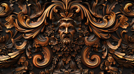 antique gold ornament