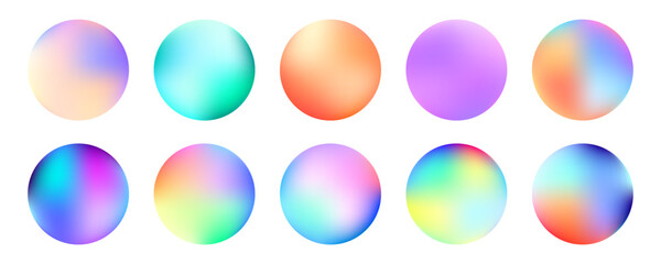 luminous colorful 3d sphere shape design collection