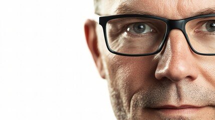 Mature Businessman with Glasses in a Professional Portrait Shot