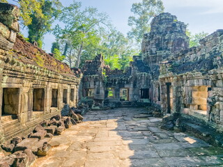 Preah Khan Wat temple in Angkor, Cambodia