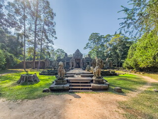 Preah Khan Wat temple in Angkor, Cambodia