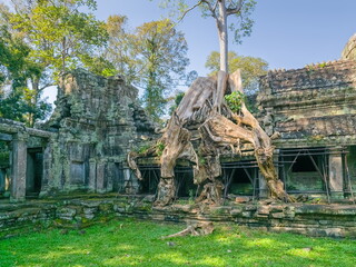 Preah Khan Wat temple in Angkor, Cambodia