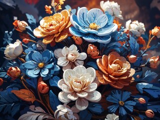 Beautiful flowers come in many colors