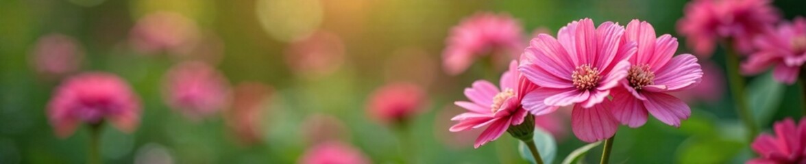 Obraz premium Double flowers of pink Dianthus plumarius in full bloom, flower garden, cottage plants, flowering plants