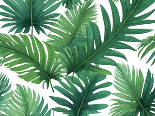 Tropical Palm Leaves 