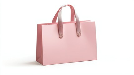 New Large gift paper bag with decorative handles and a soft finish on a white background.